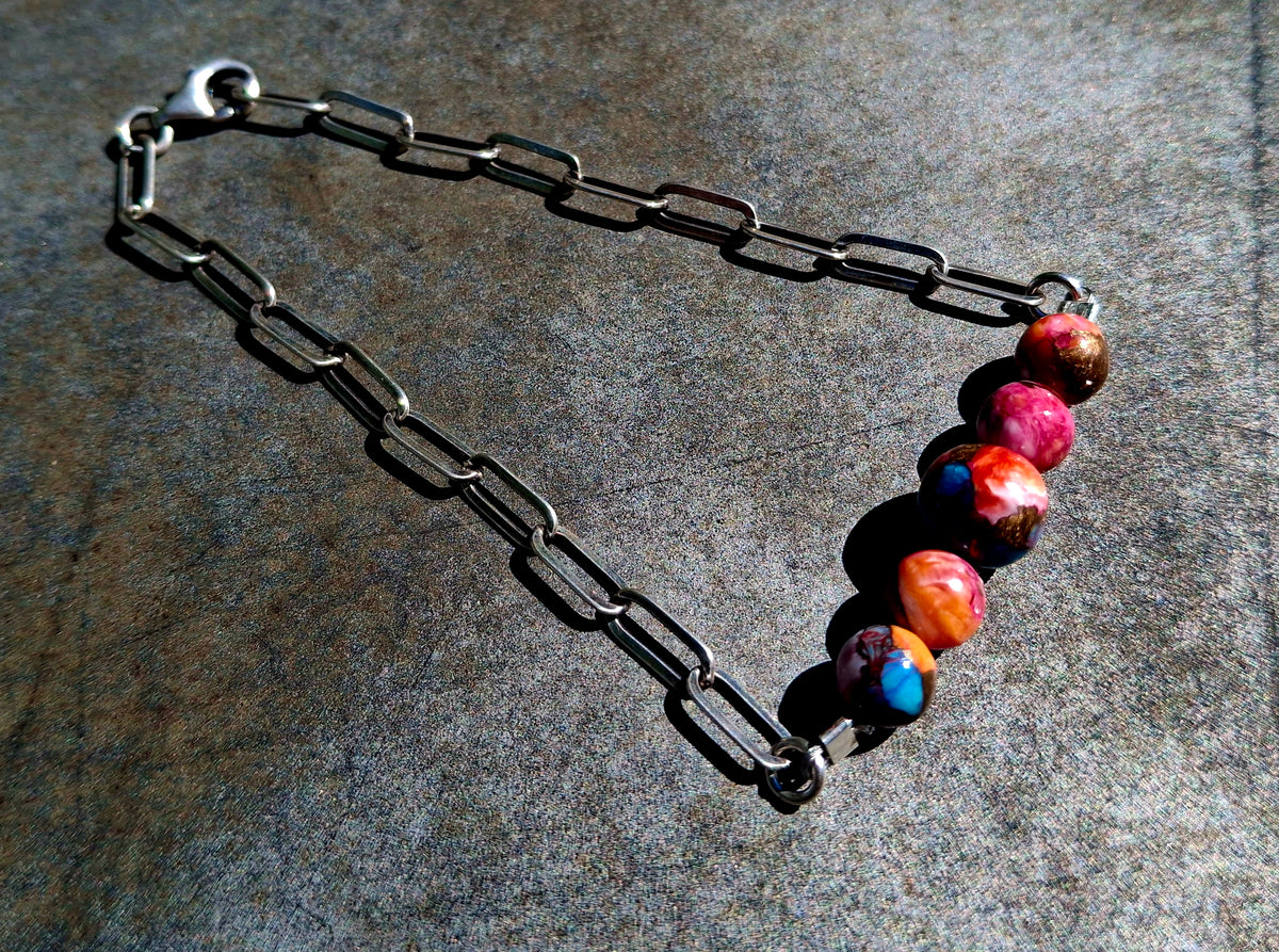 Dahlia Mix Beaded Bracelet - B40