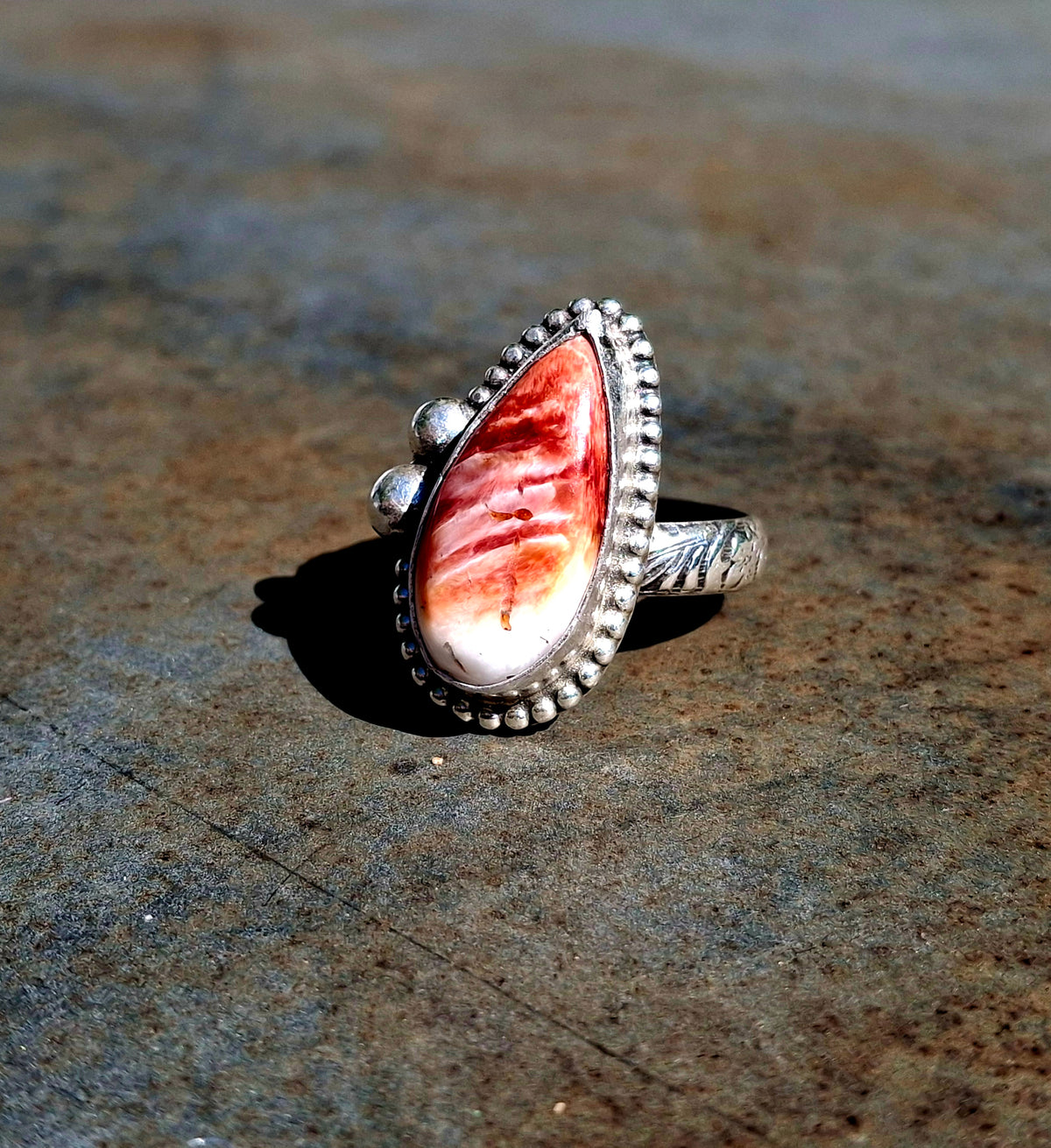 Spiny Oyster Adjustable Ring - R108