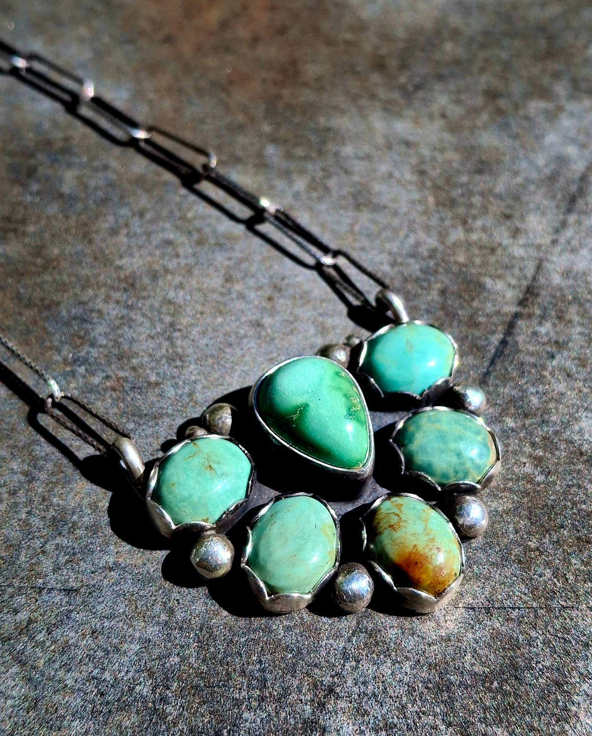 Sonoran Gold Cluster Necklace - N189