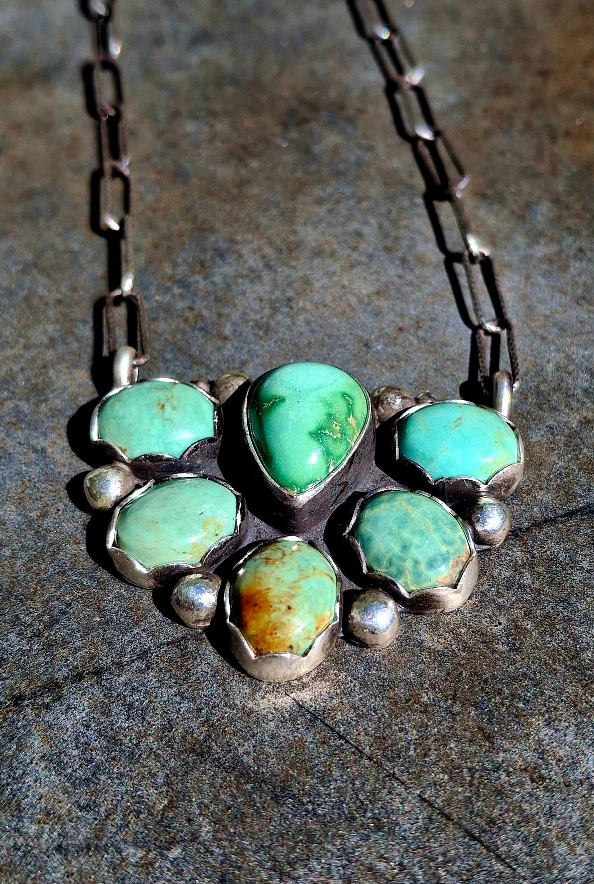 Sonoran Gold Cluster Necklace - N189