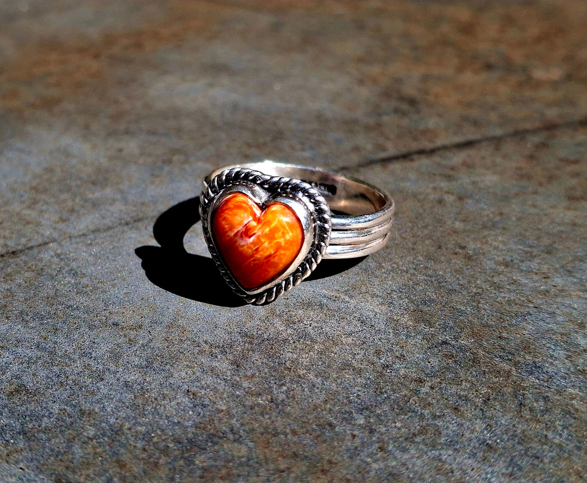 Spiny Oyster Heart Ring - R113