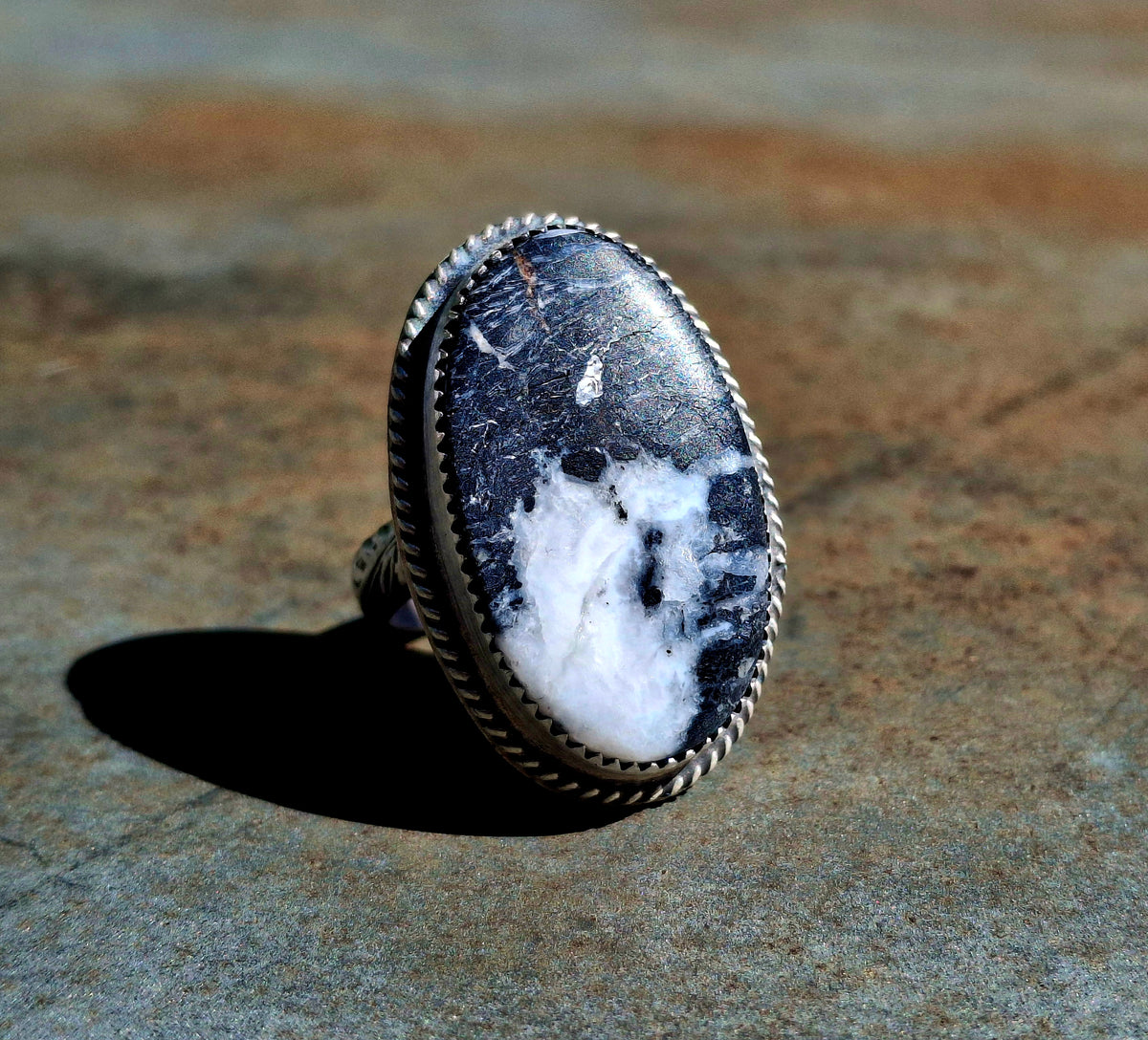 White Buffalo Adjustable Ring - R107