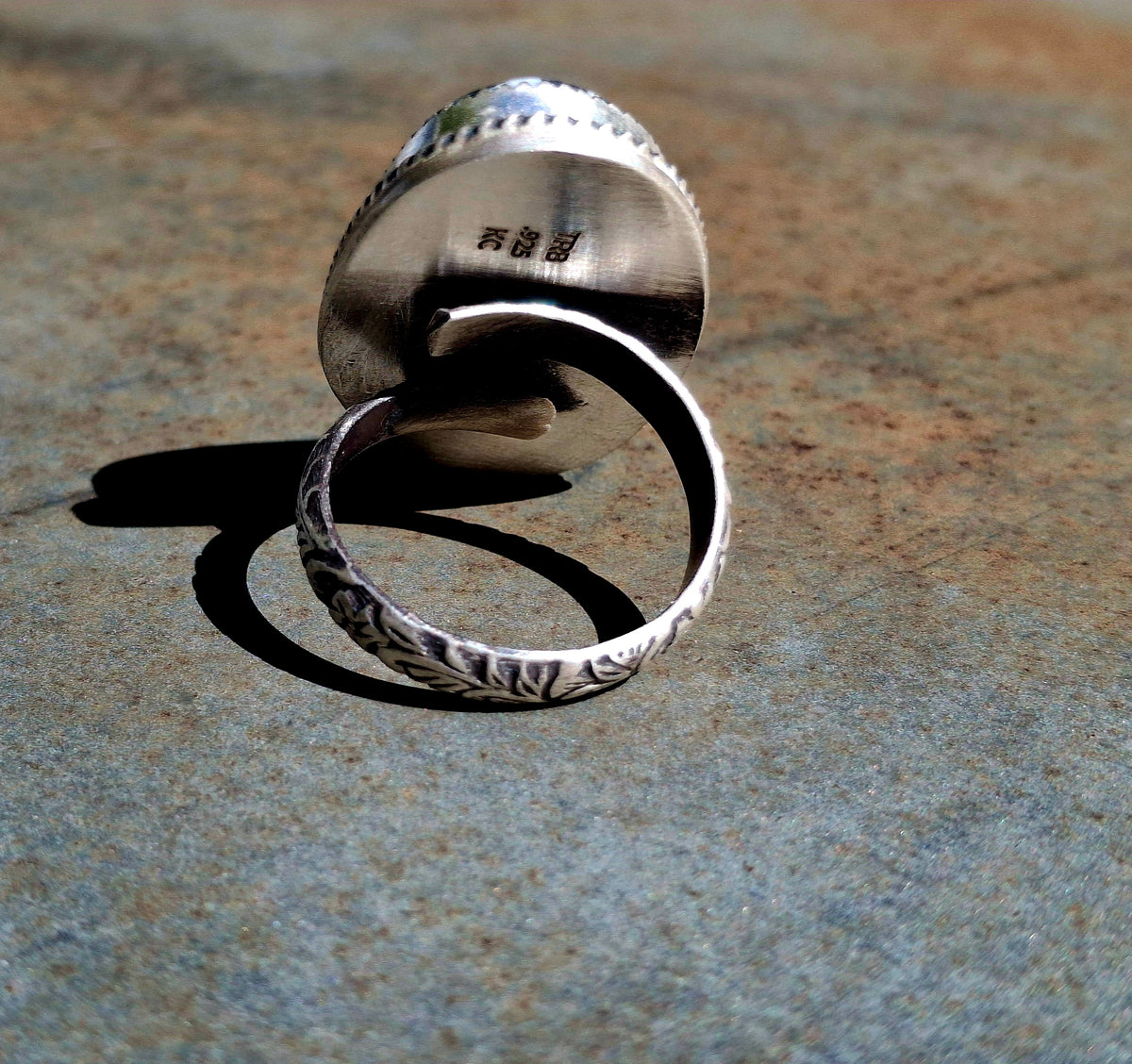 White Buffalo Adjustable Ring - R107