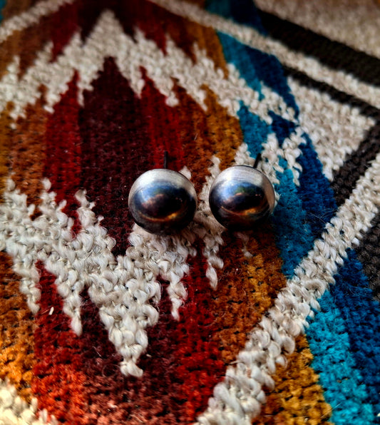 Sterling Pearl Studs 10mm
