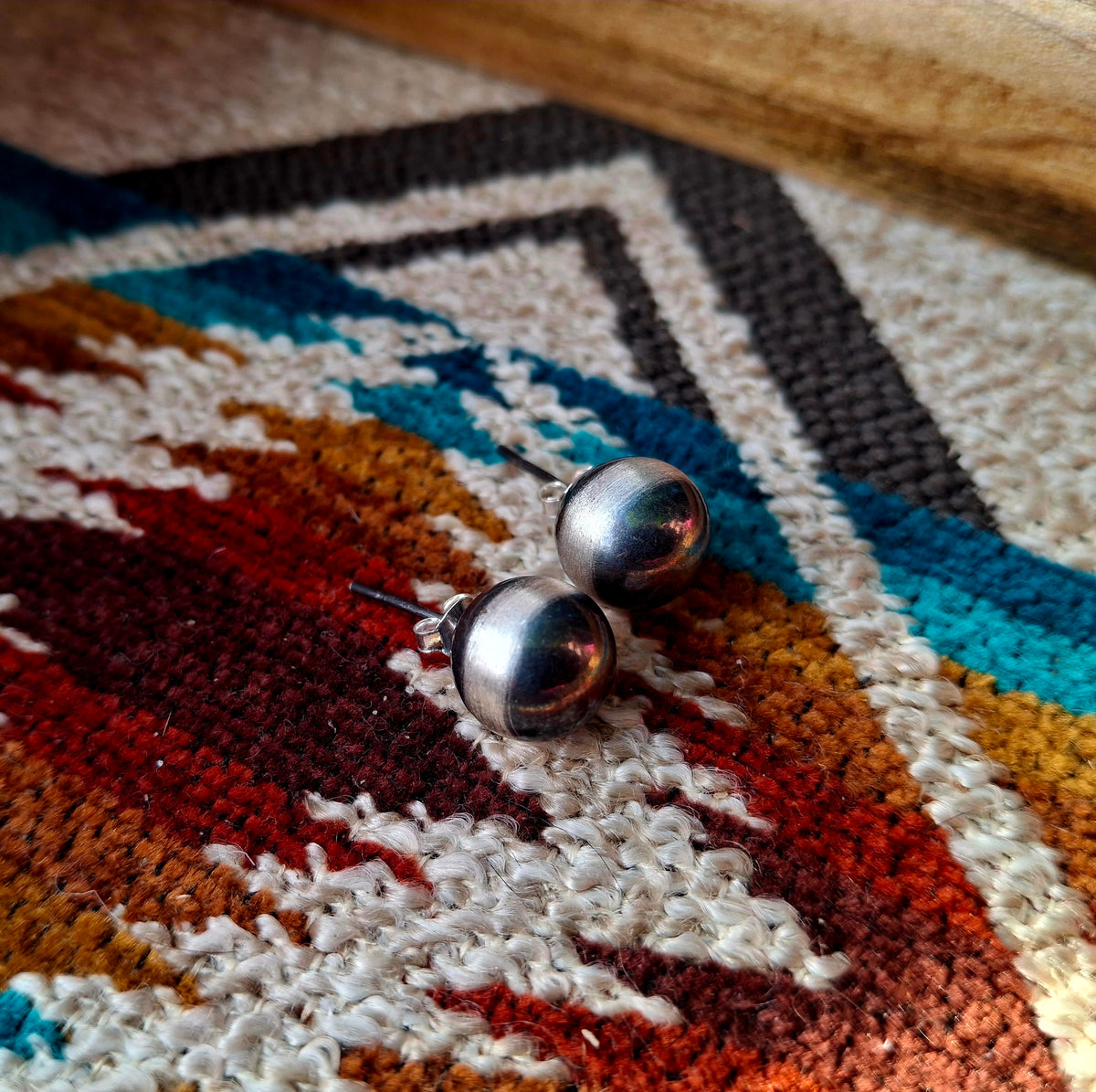 Sterling Pearl Studs 10mm