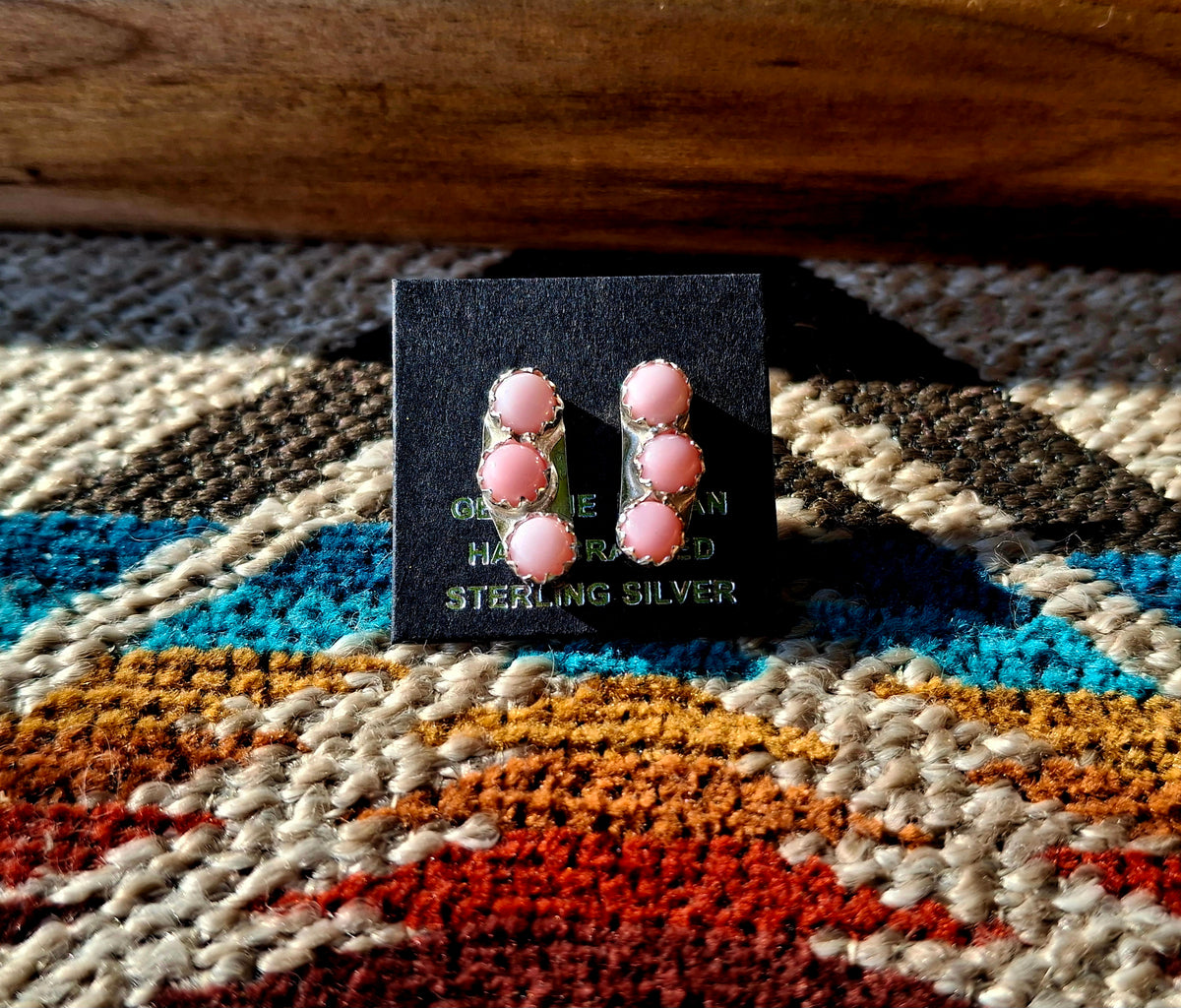 Pink Conch Studs