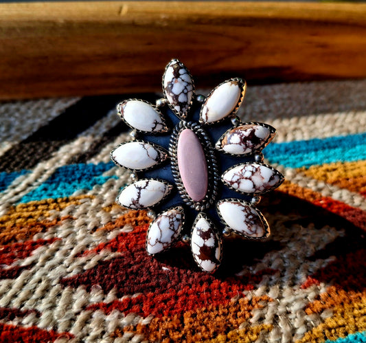Wild Horse/Phosphosiderite Adjustable Ring