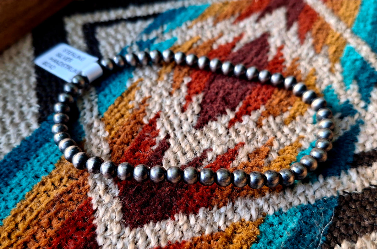 Sterling Pearl Stretch Bracelet