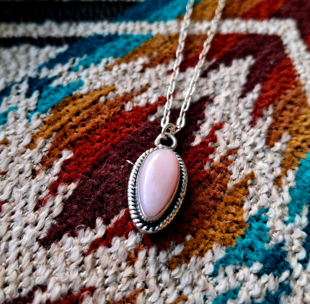 Dainty Pink Conch Necklace