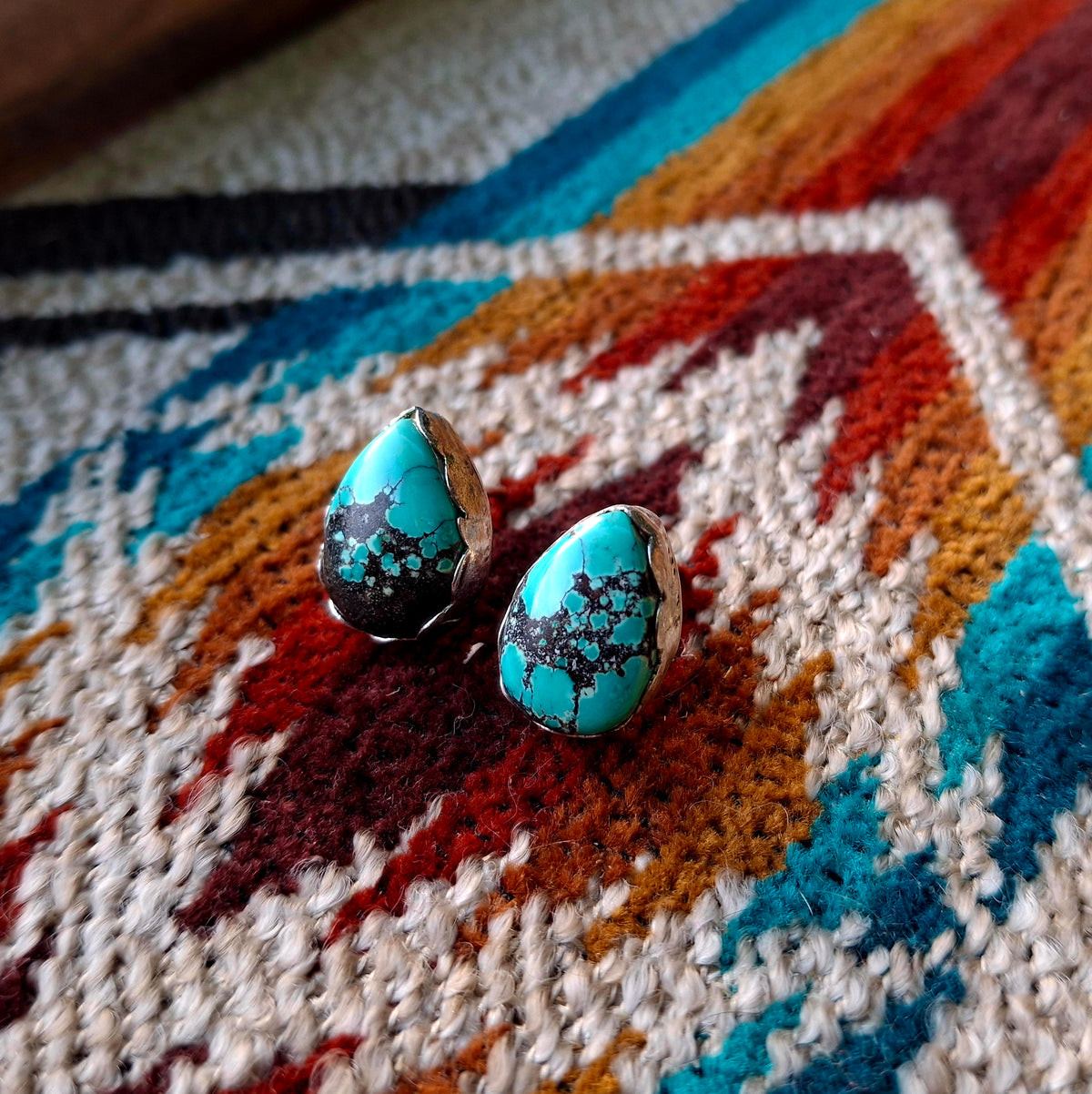 Tibetan Turquoise Studs