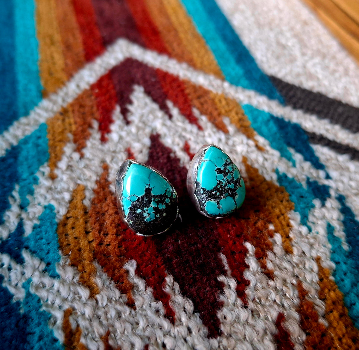 Tibetan Turquoise Studs