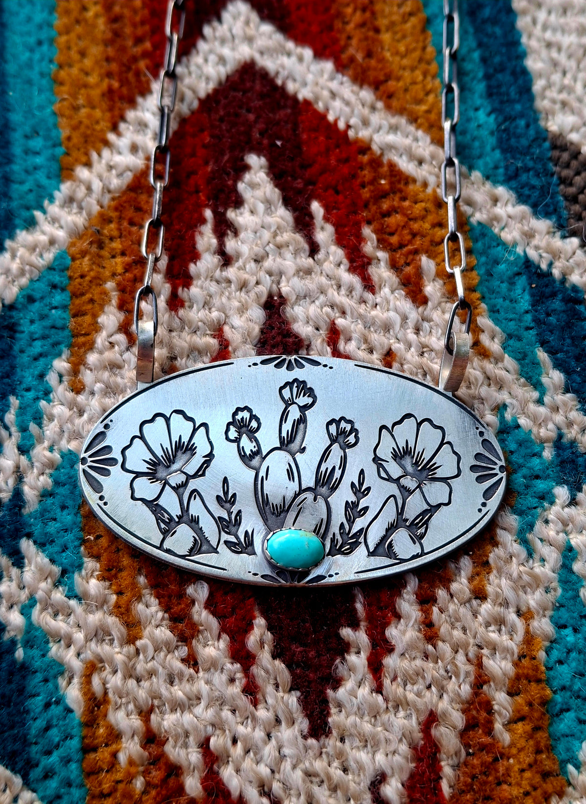 Kingman Cactus Necklace