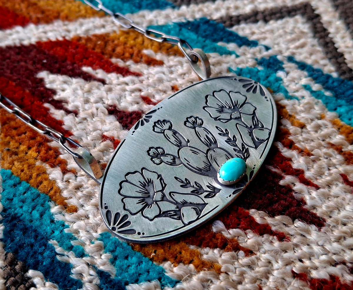 Kingman Cactus Necklace