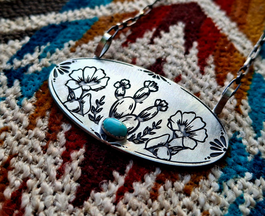 Kingman Cactus Necklace