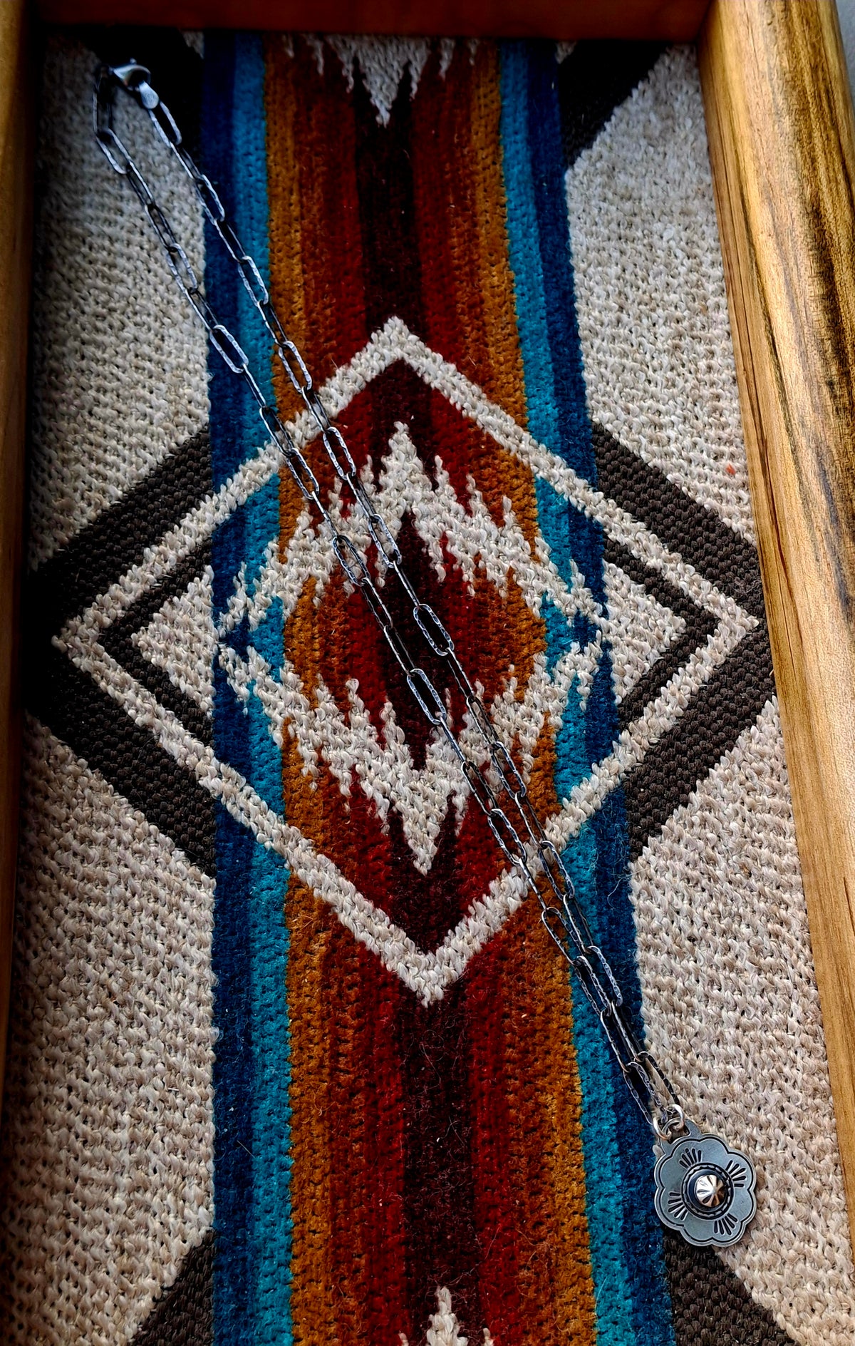 Sterling Concho Necklace
