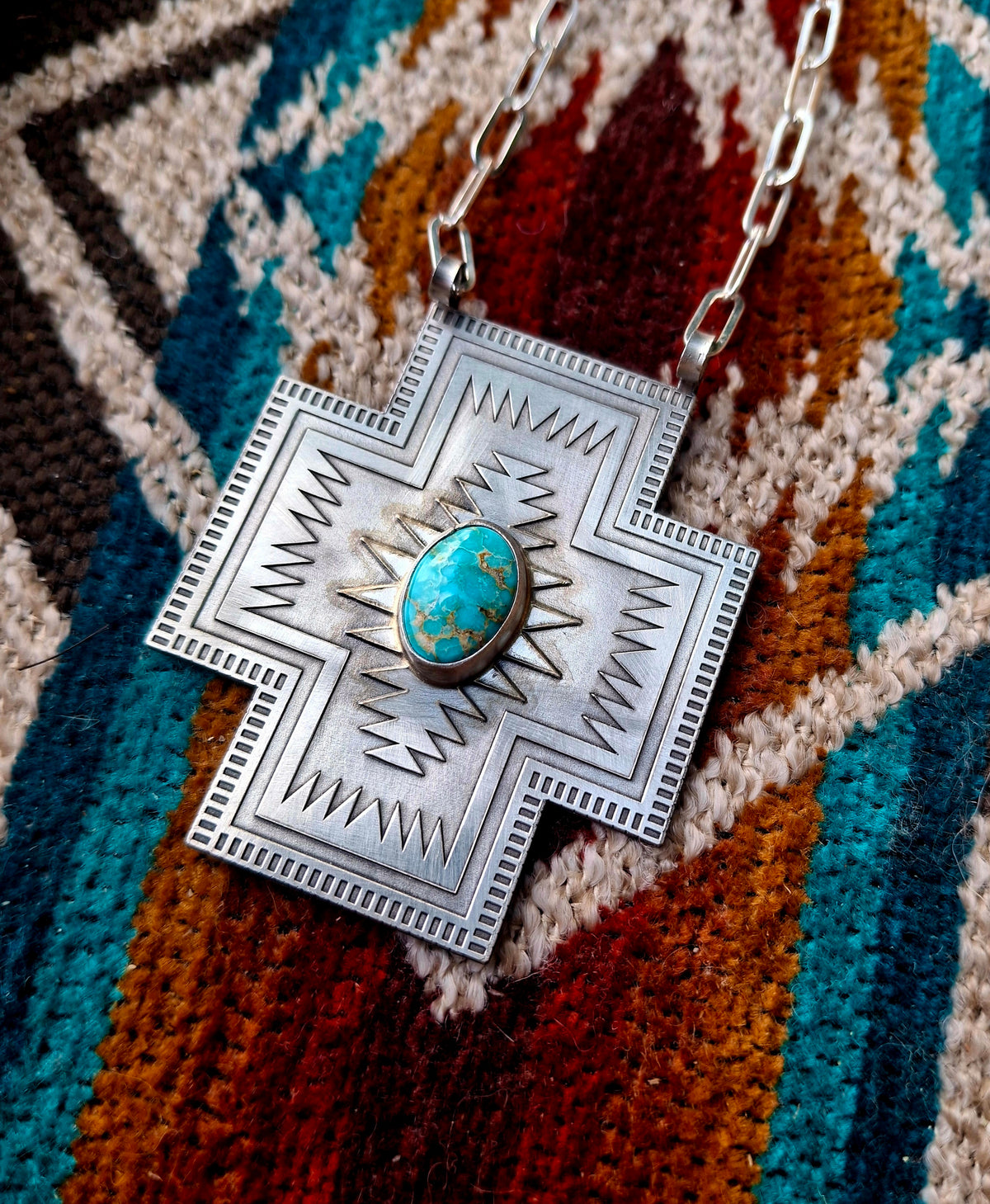 Sierra Bella Geometric Cross Necklace - N204