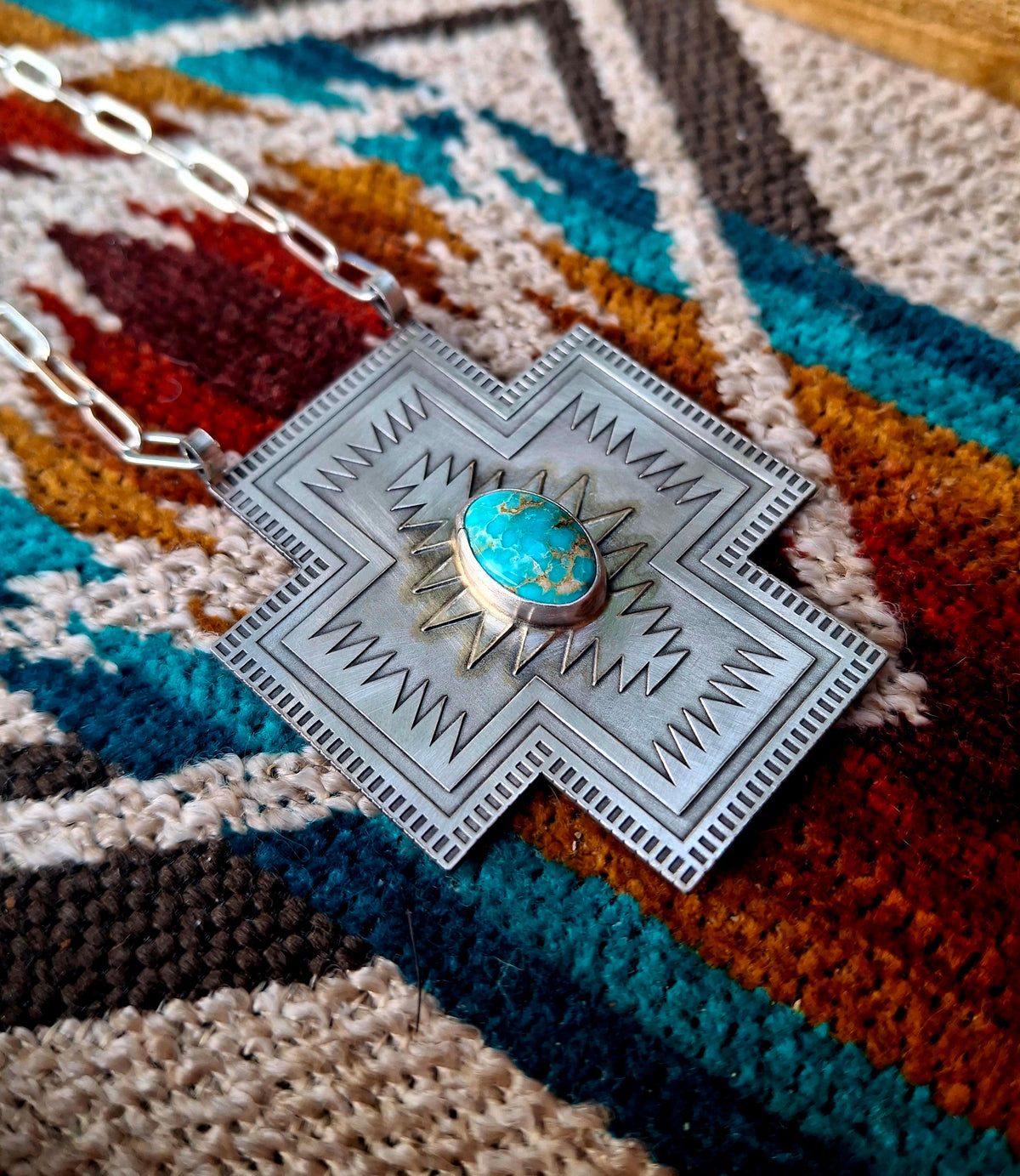 Sierra Bella Geometric Cross Necklace - N204