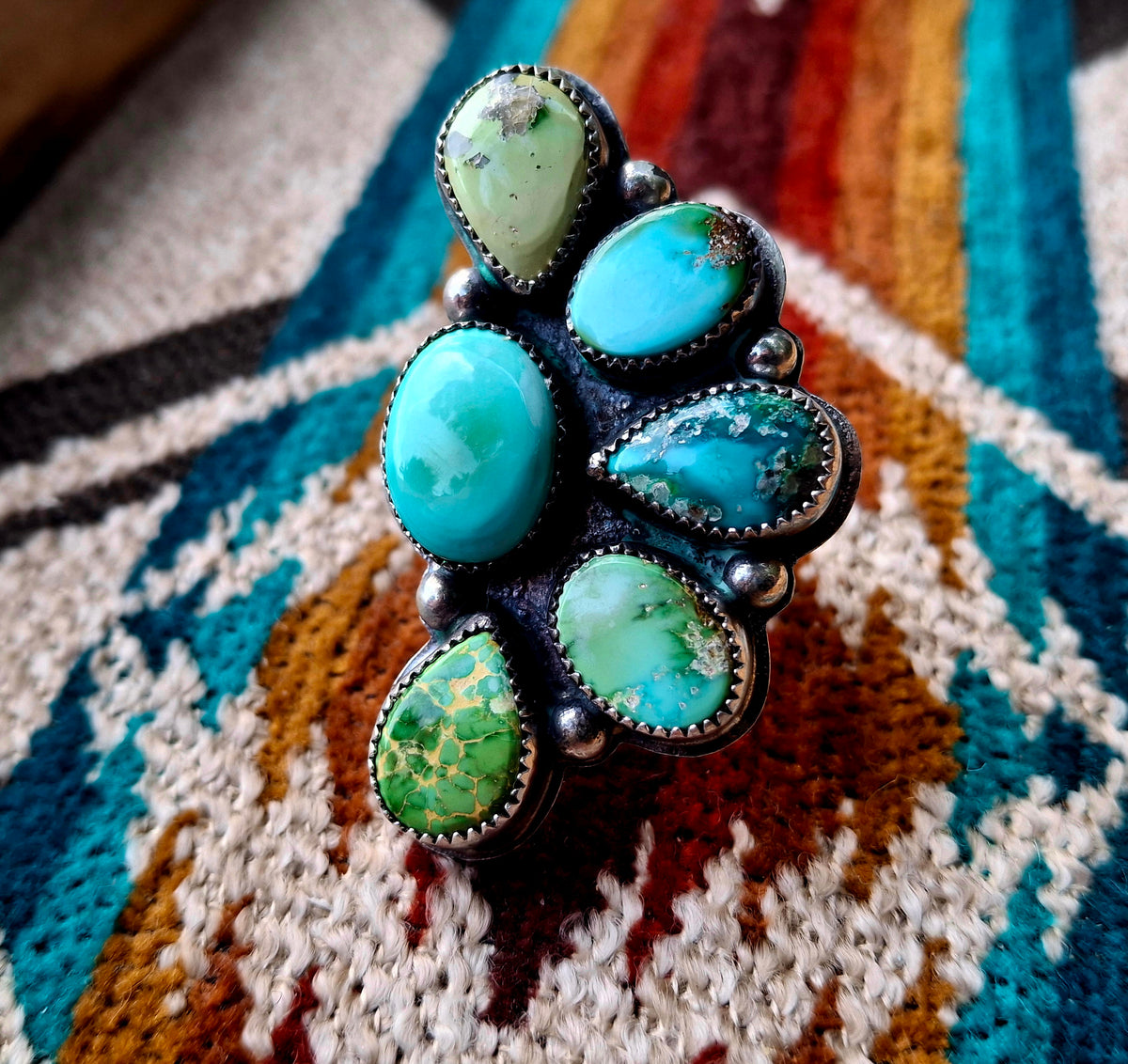 Sonoran Gold Cluster Adjustable Ring