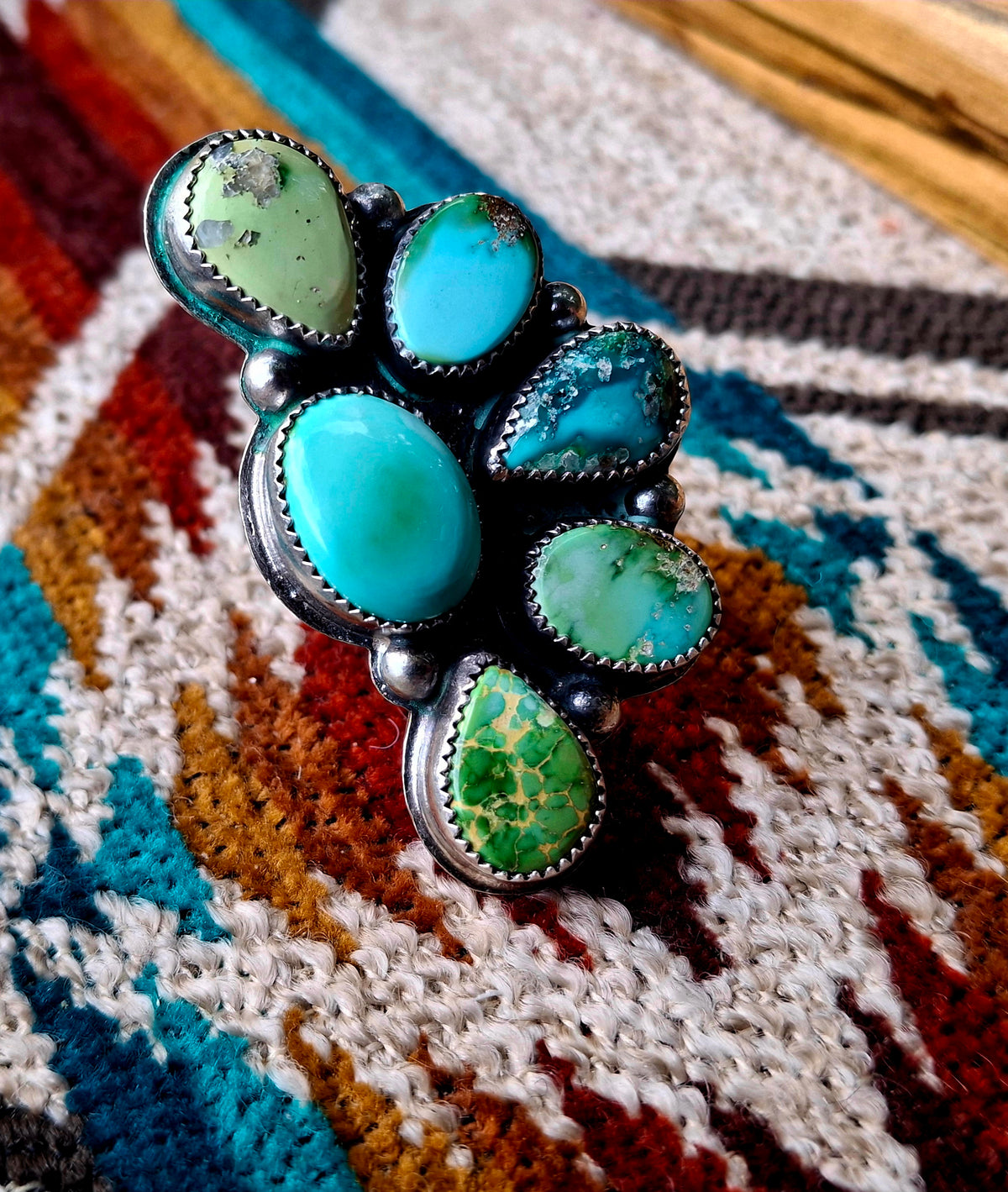 Sonoran Gold Cluster Adjustable Ring