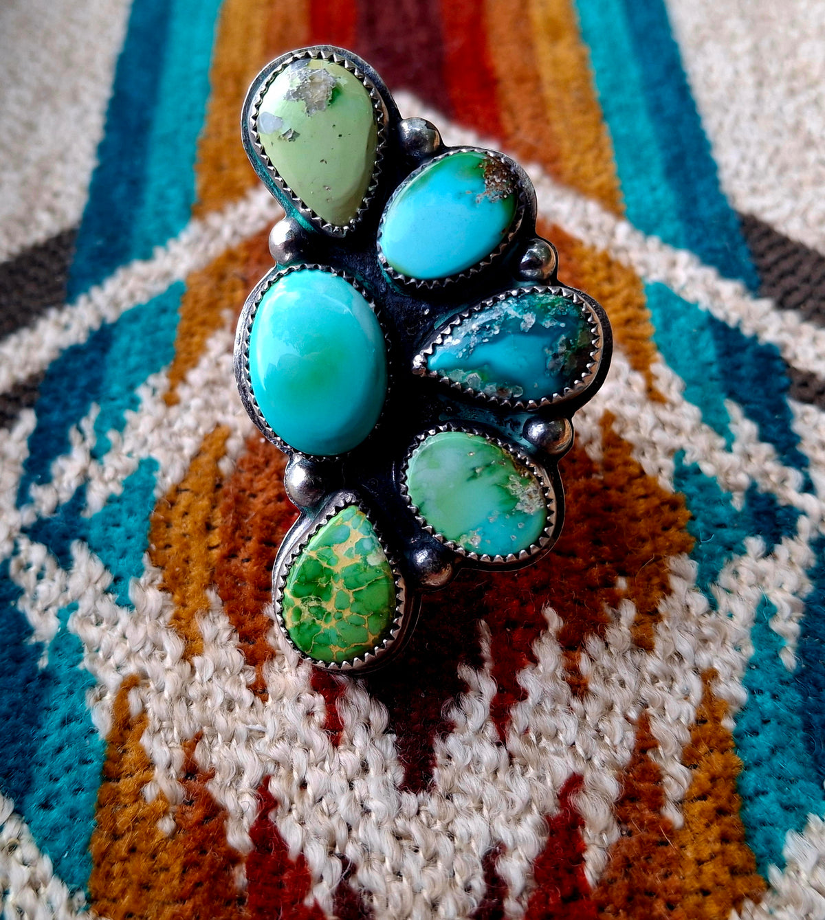 Sonoran Gold Cluster Adjustable Ring