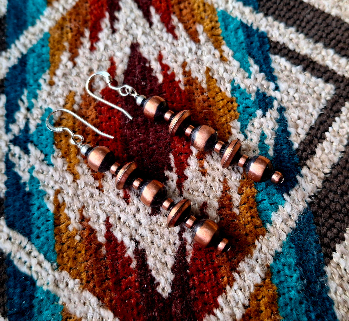 Copper Pearl Earrings
