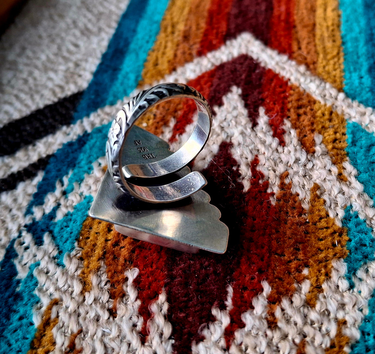 Light Orange Spiny Adjustable Ring