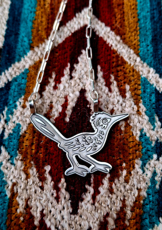 Sterling Roadrunner Necklace