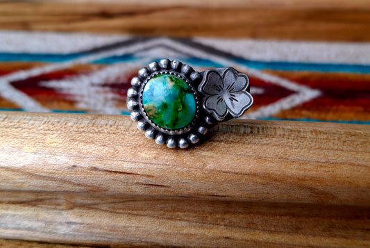 Sonoran Gold Floral Adjustable Ring