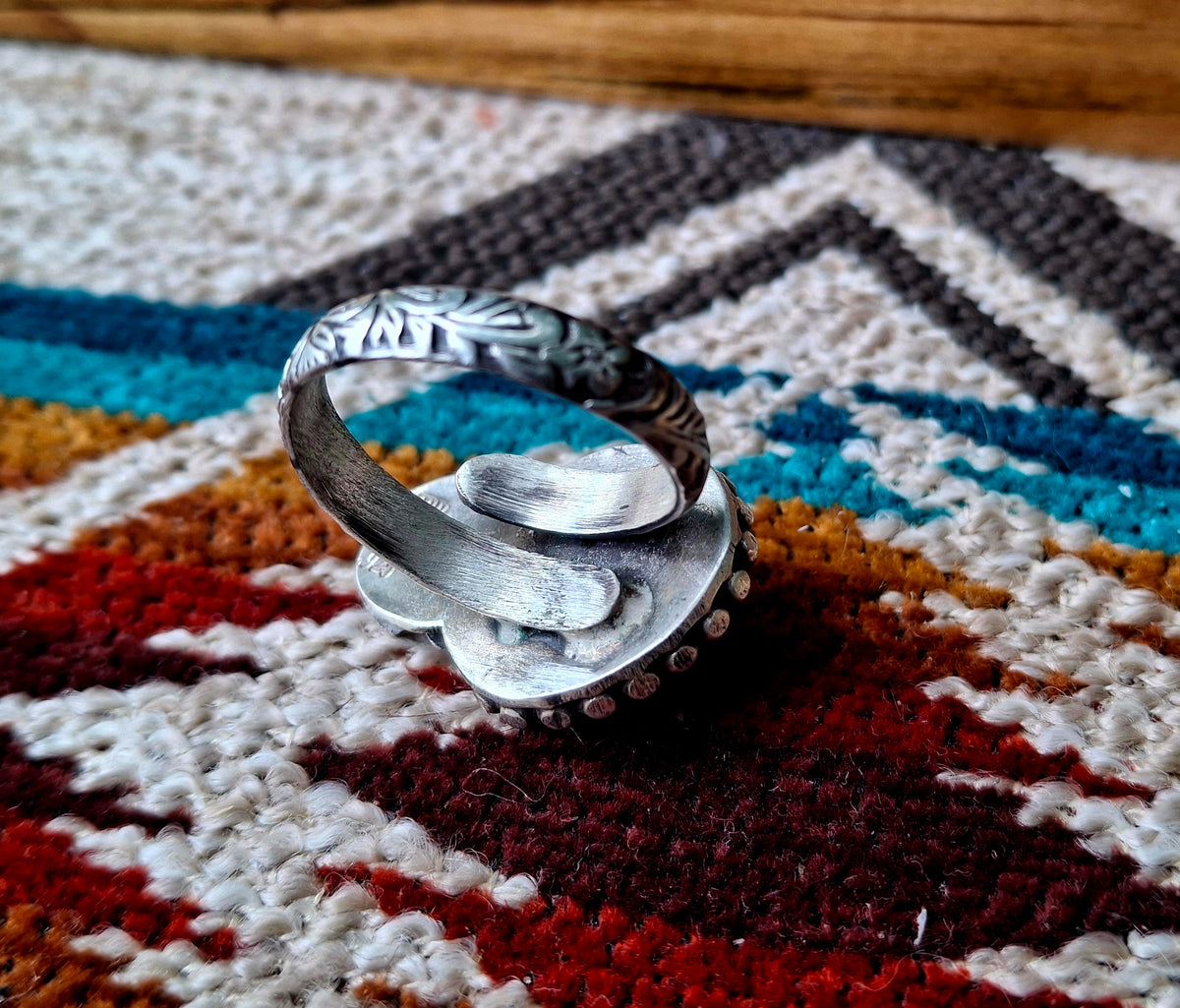 Sonoran Gold Floral Adjustable Ring
