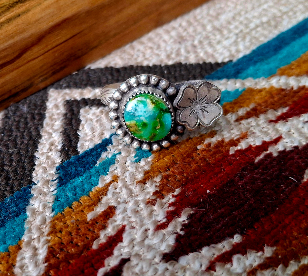 Sonoran Gold Floral Adjustable Ring