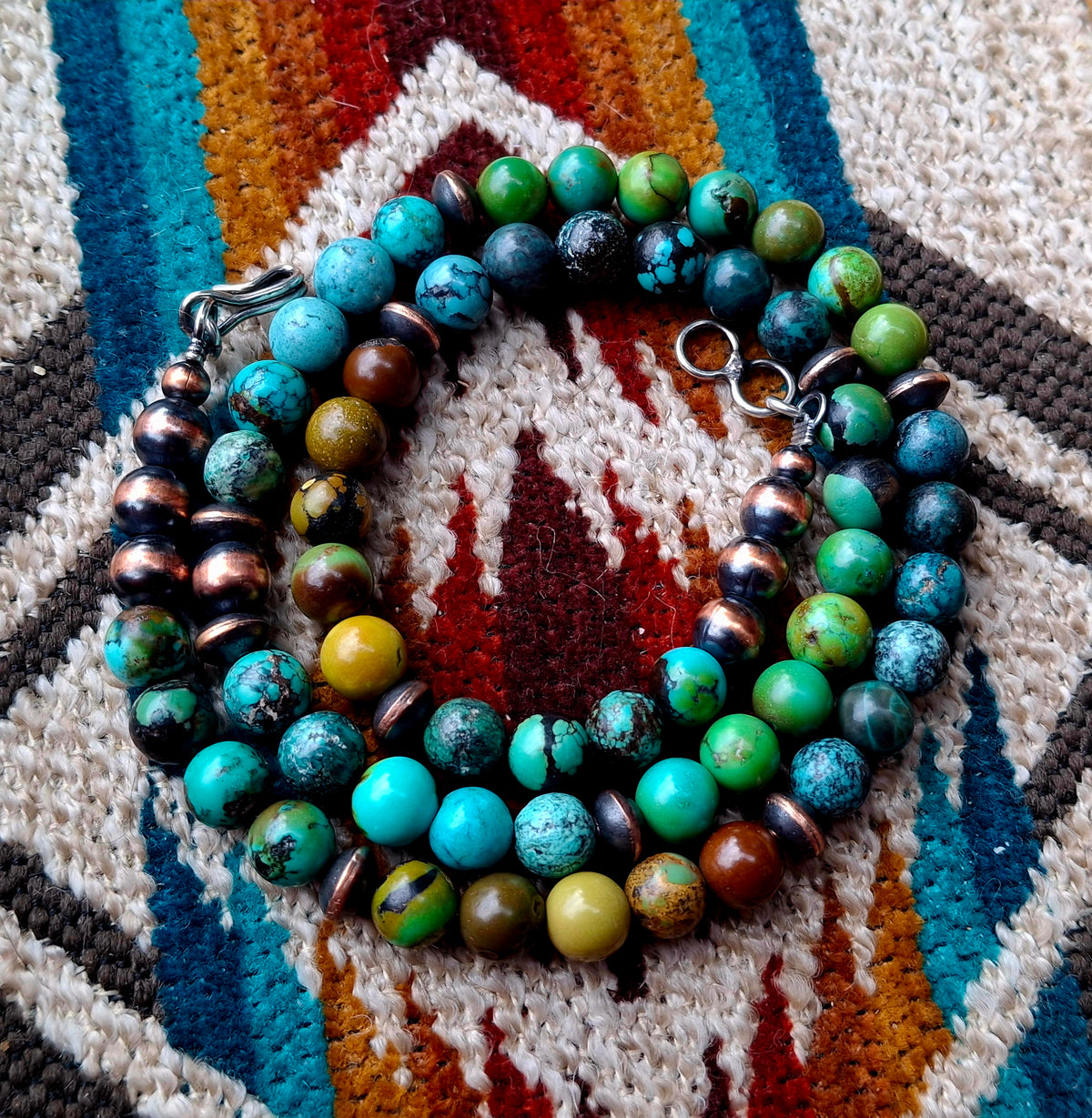 Mixed Turquoise Bead Necklace