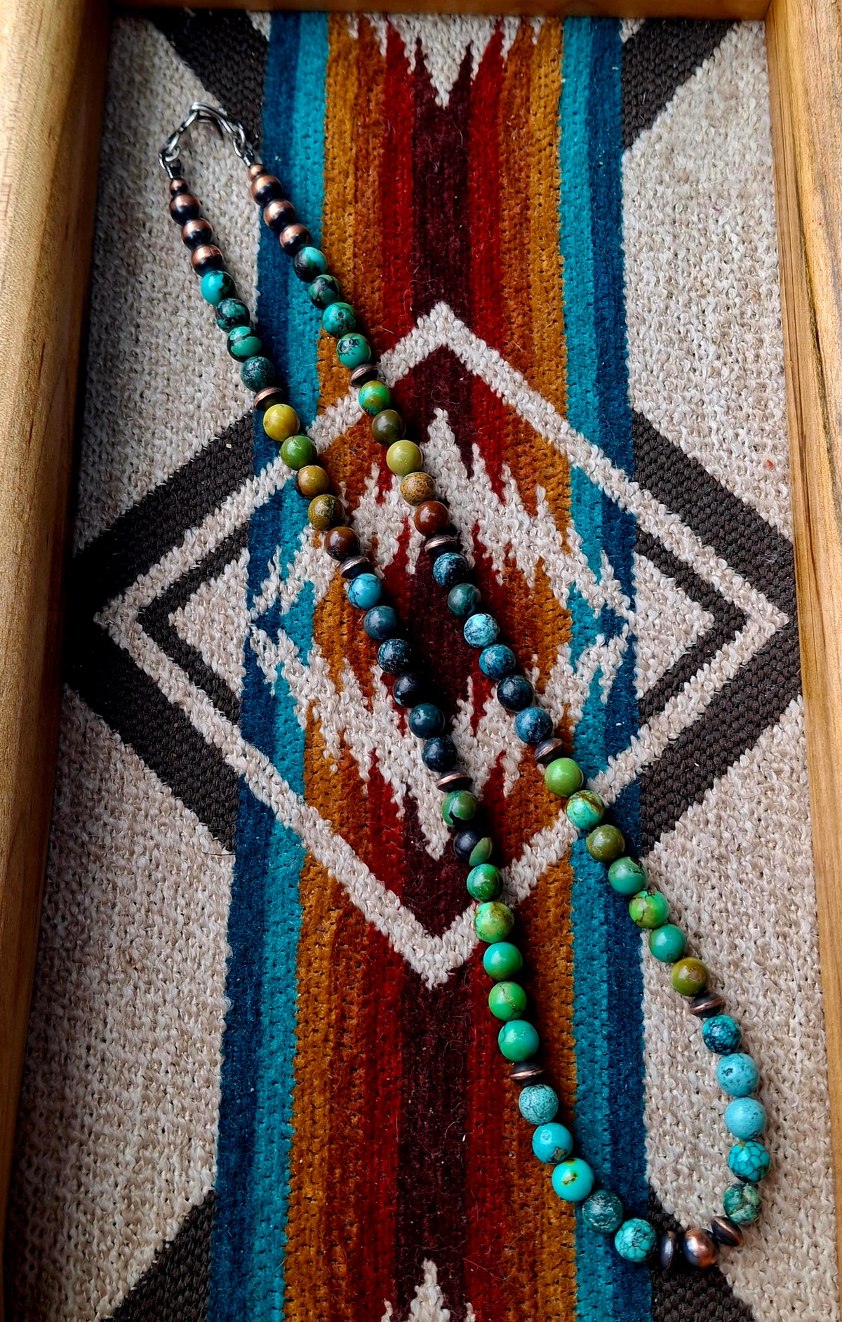 Mixed Turquoise Bead Necklace