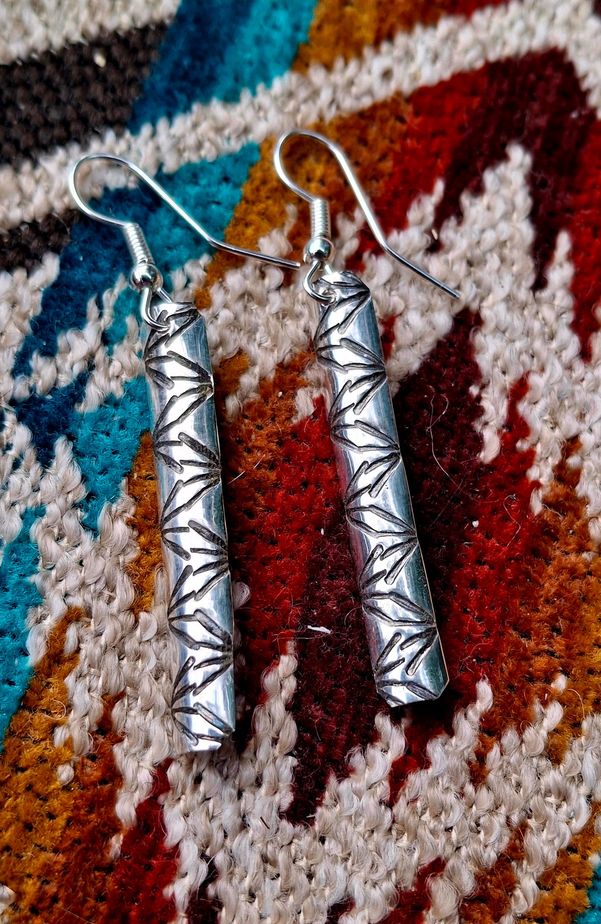 Sterling Bar Earrings - E33