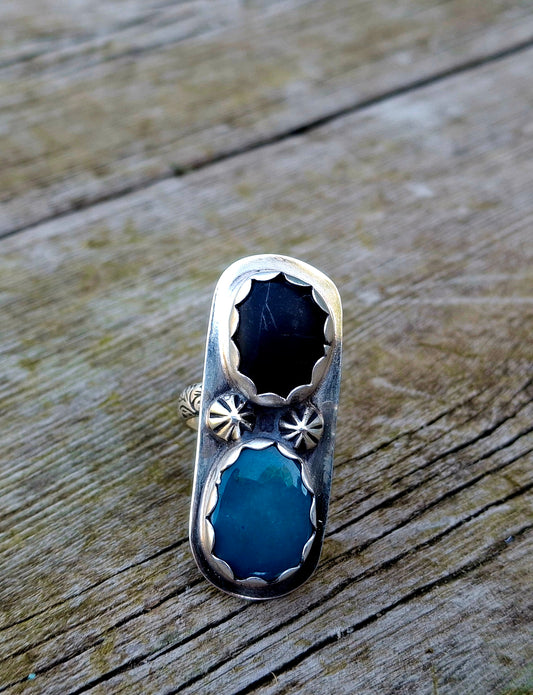 Campitos/White Buffalo Adjustable Ring - R136