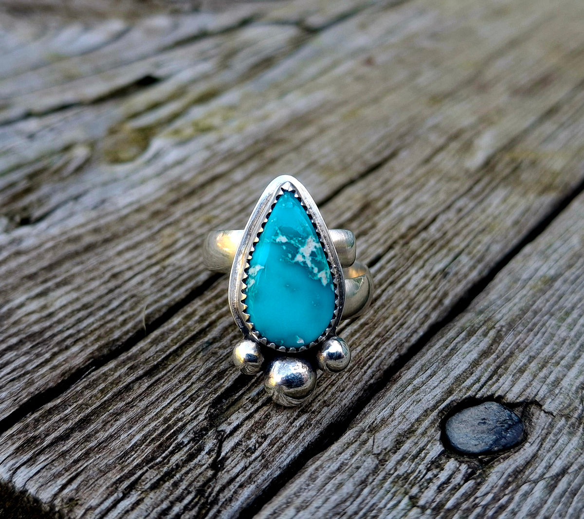 White Water Adjustable Ring