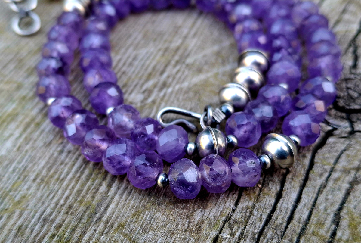 Amethyst Beaded Necklace