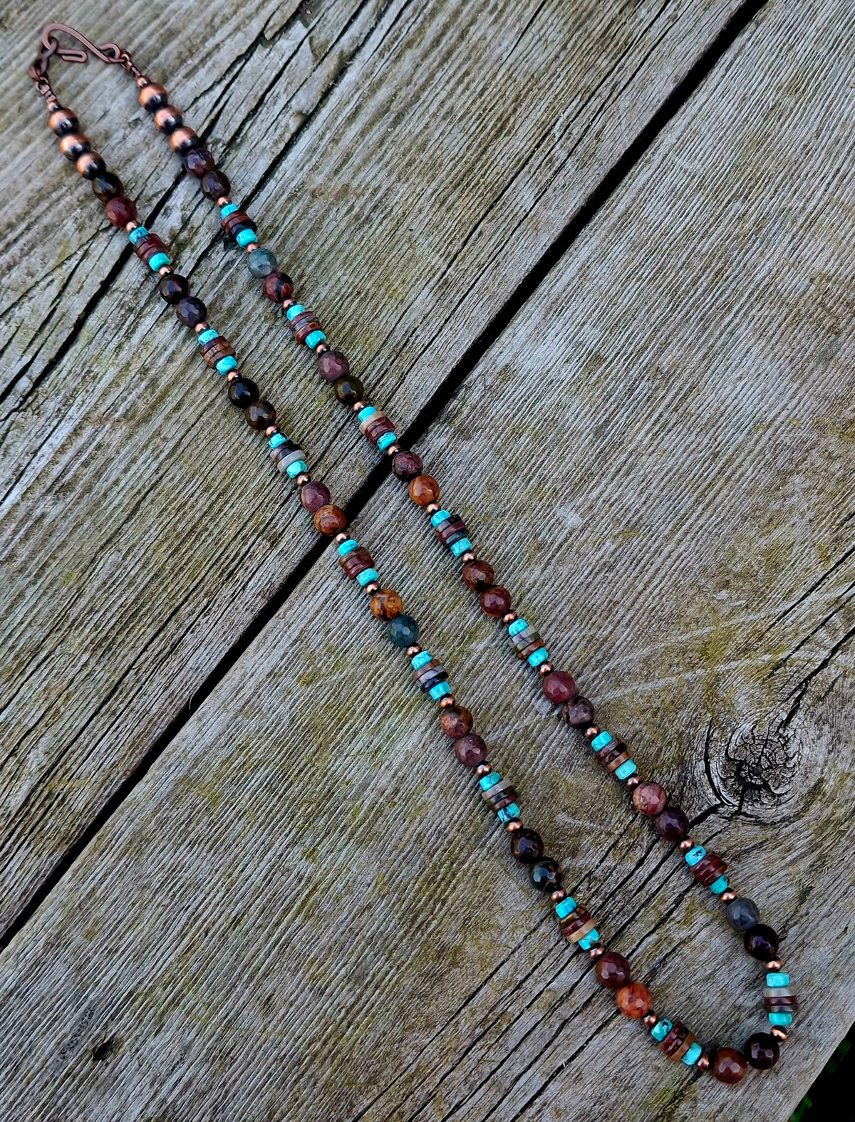 Mixed Stone Beaded Necklace