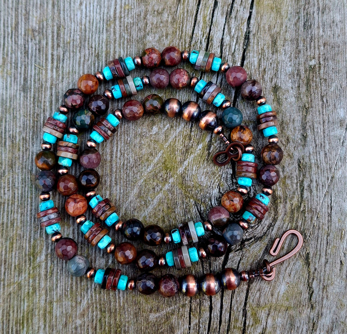 Mixed Stone Beaded Necklace