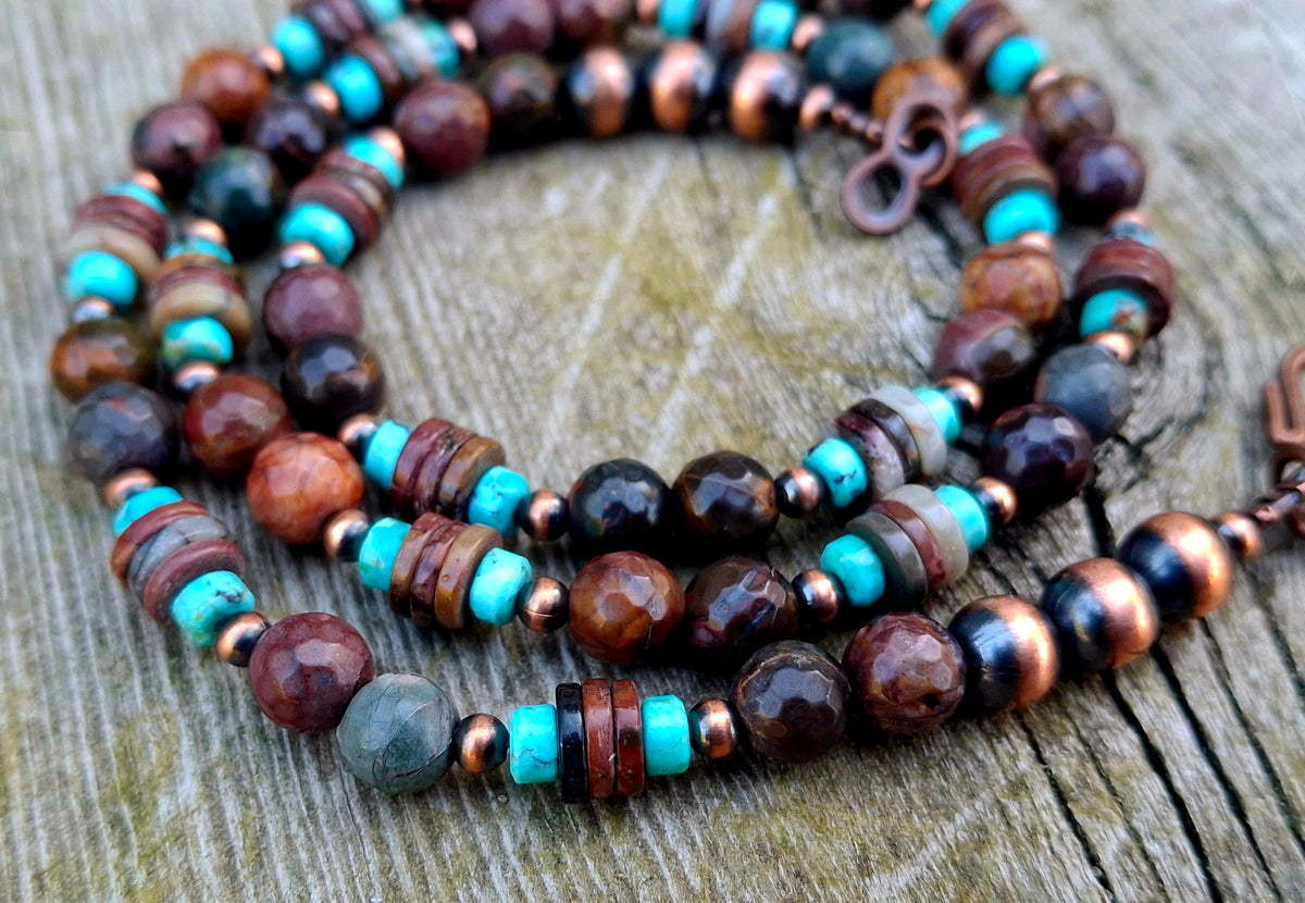 Mixed Stone Beaded Necklace