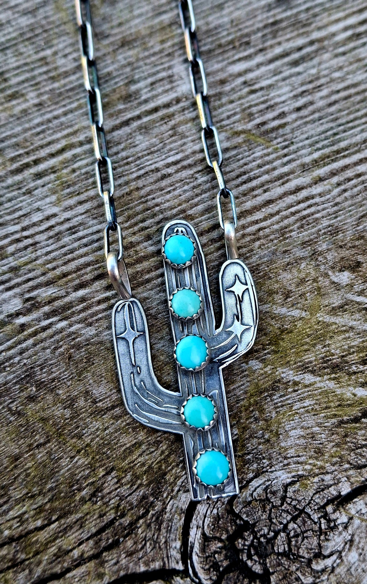 Kingman Cactus Necklace