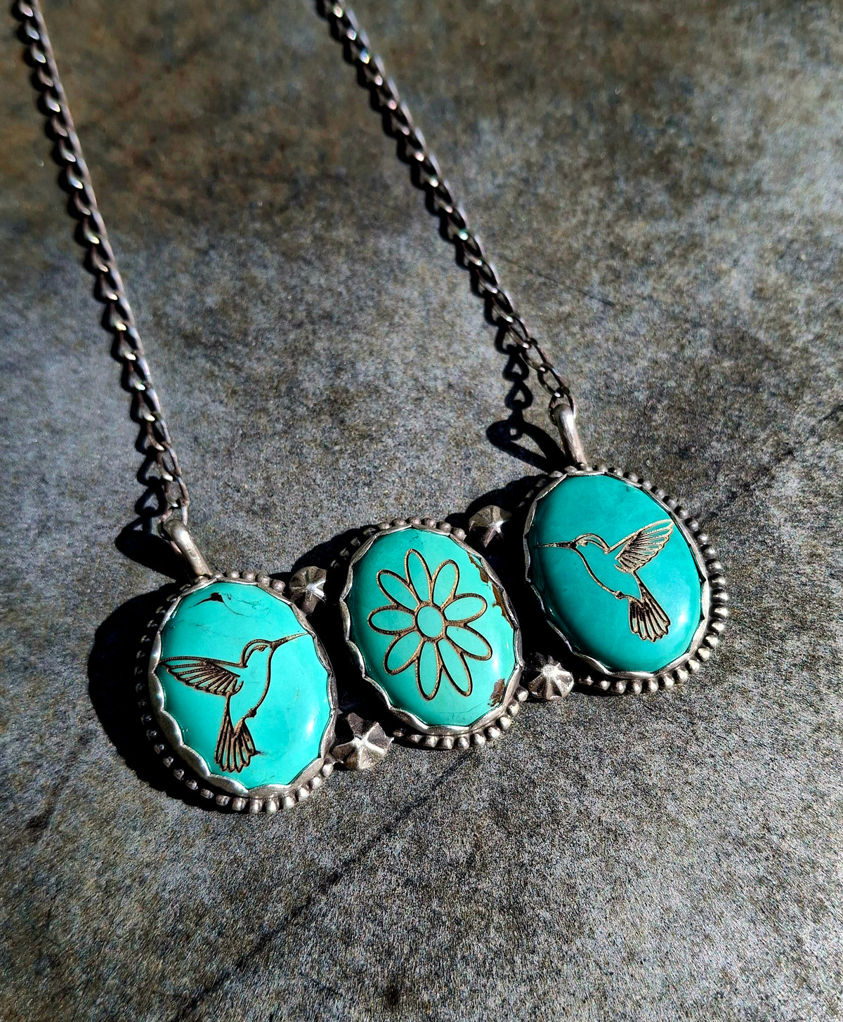 Hubei Hummingbird Bar Necklace