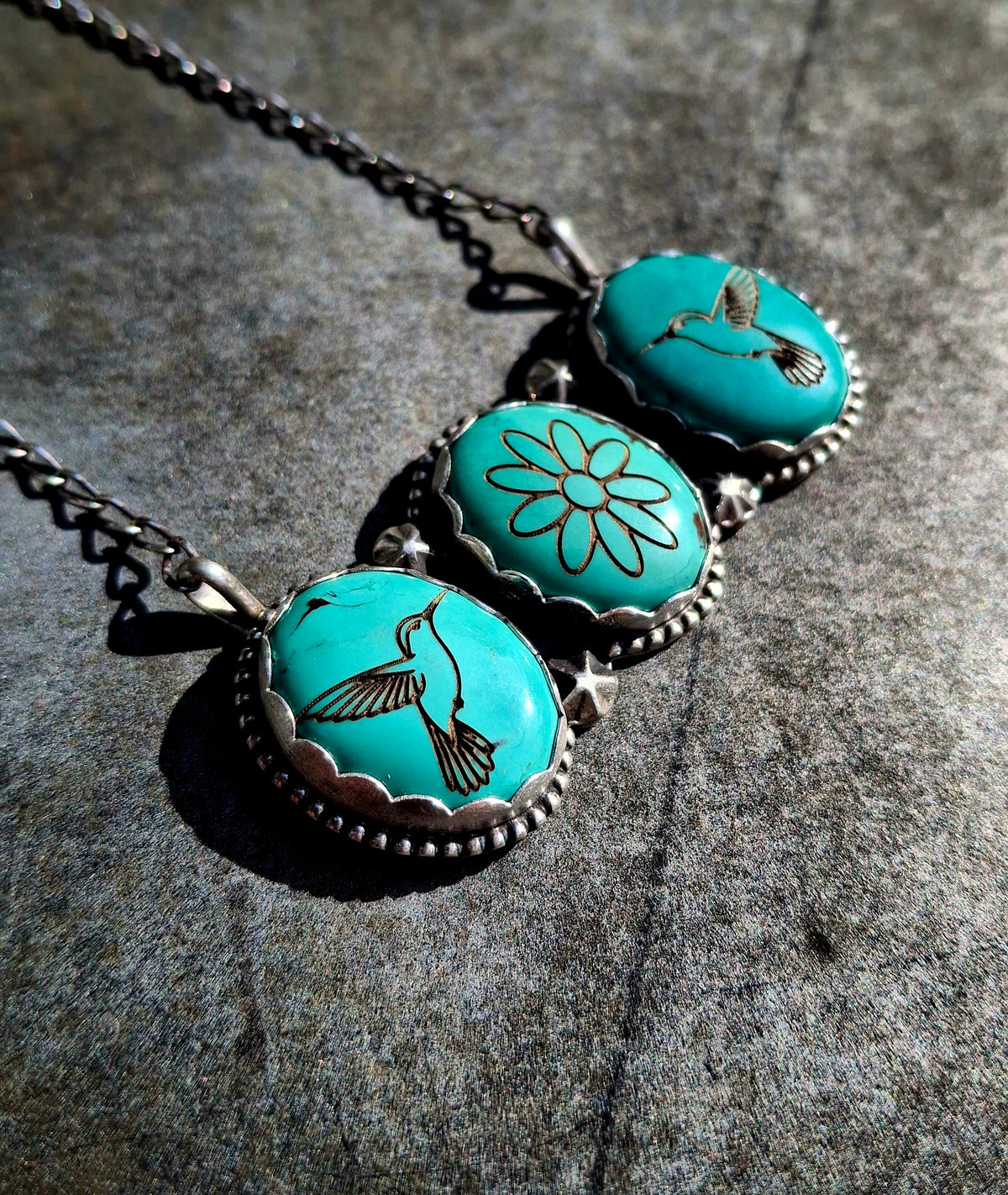 Hubei Hummingbird Bar Necklace