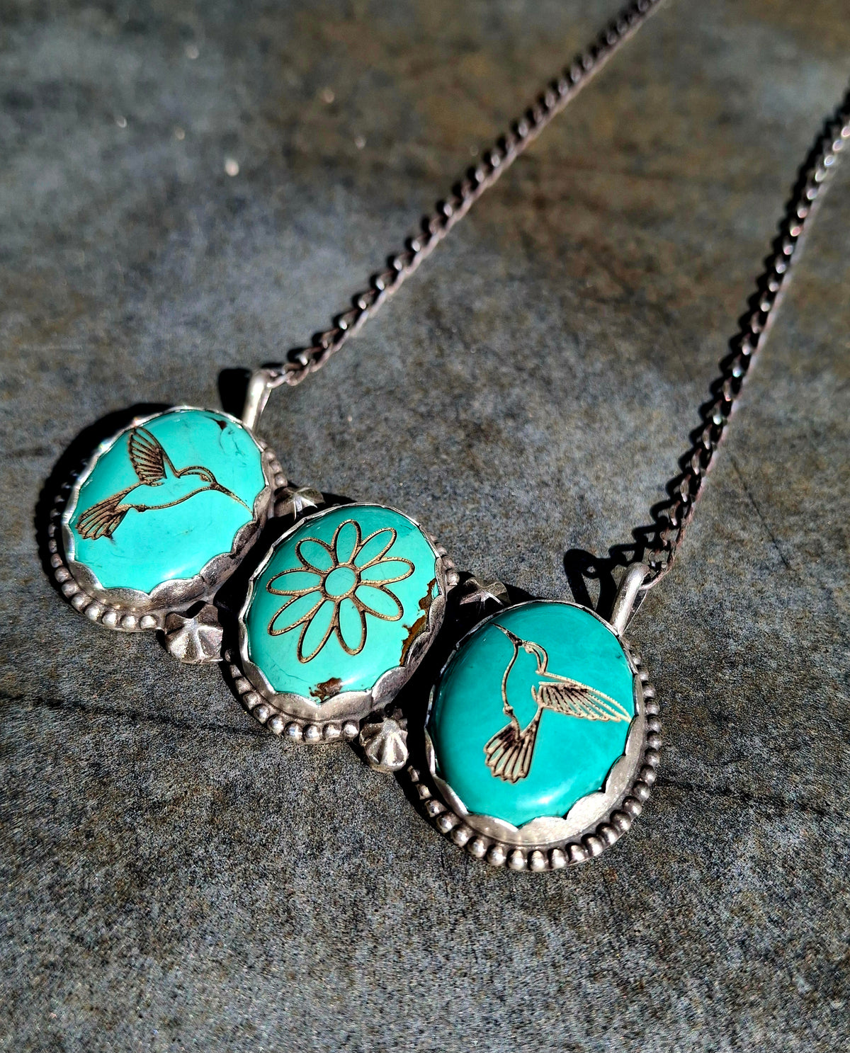 Hubei Hummingbird Bar Necklace