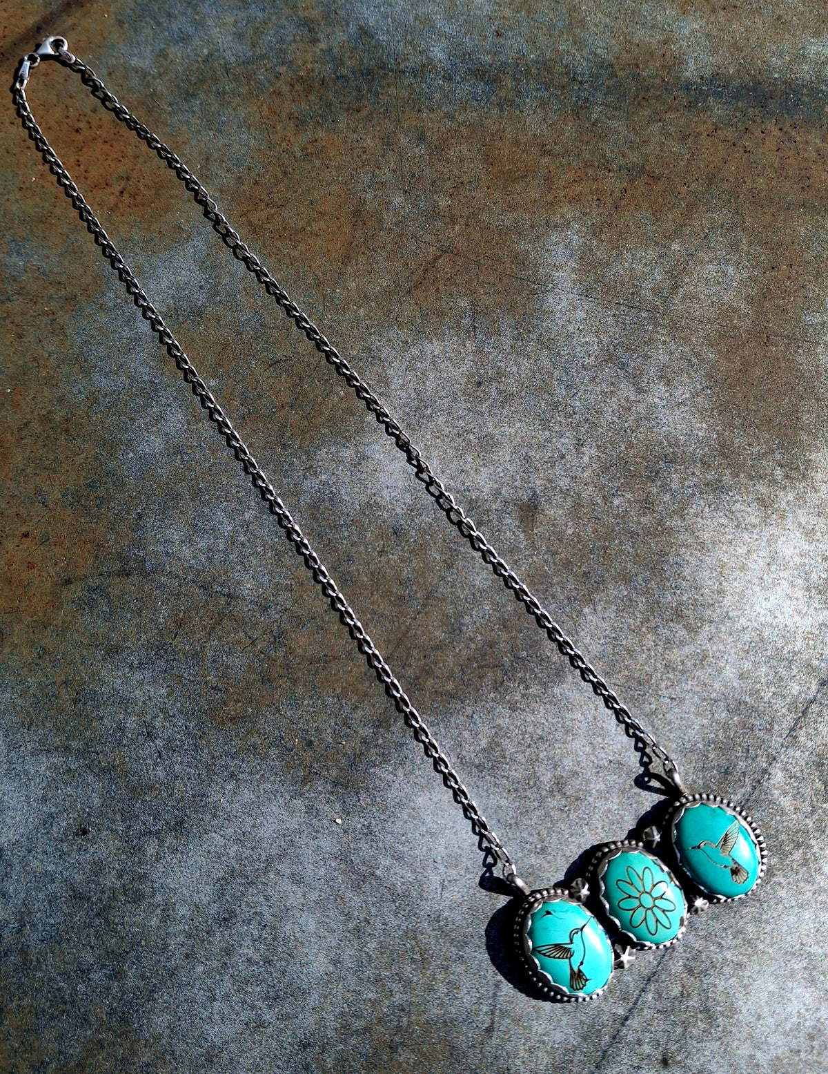 Hubei Hummingbird Bar Necklace