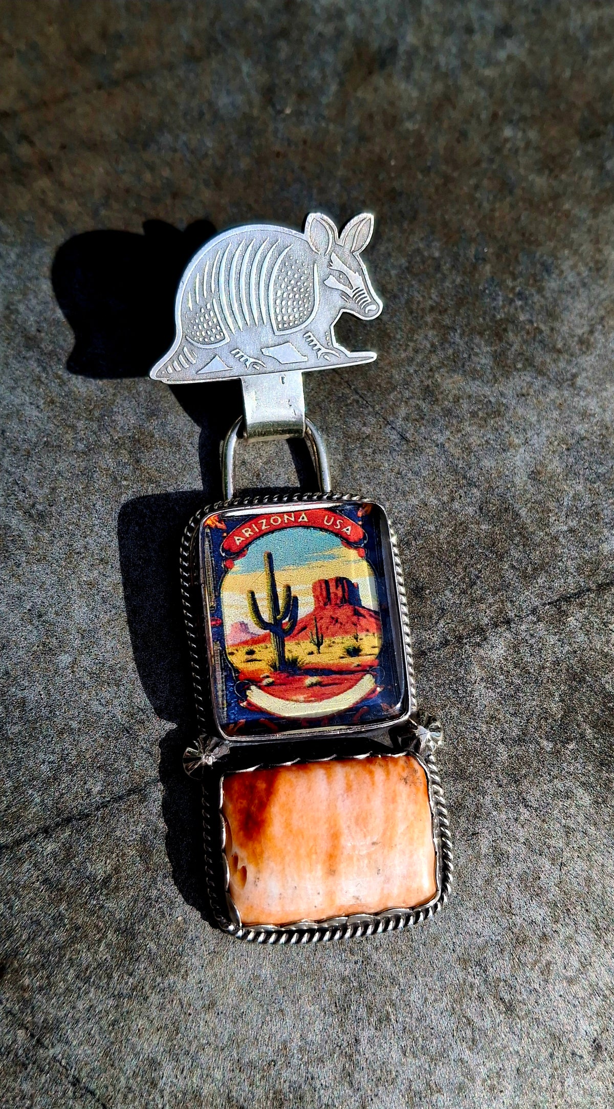 Spiny Pendant w/ Armadillo Bail