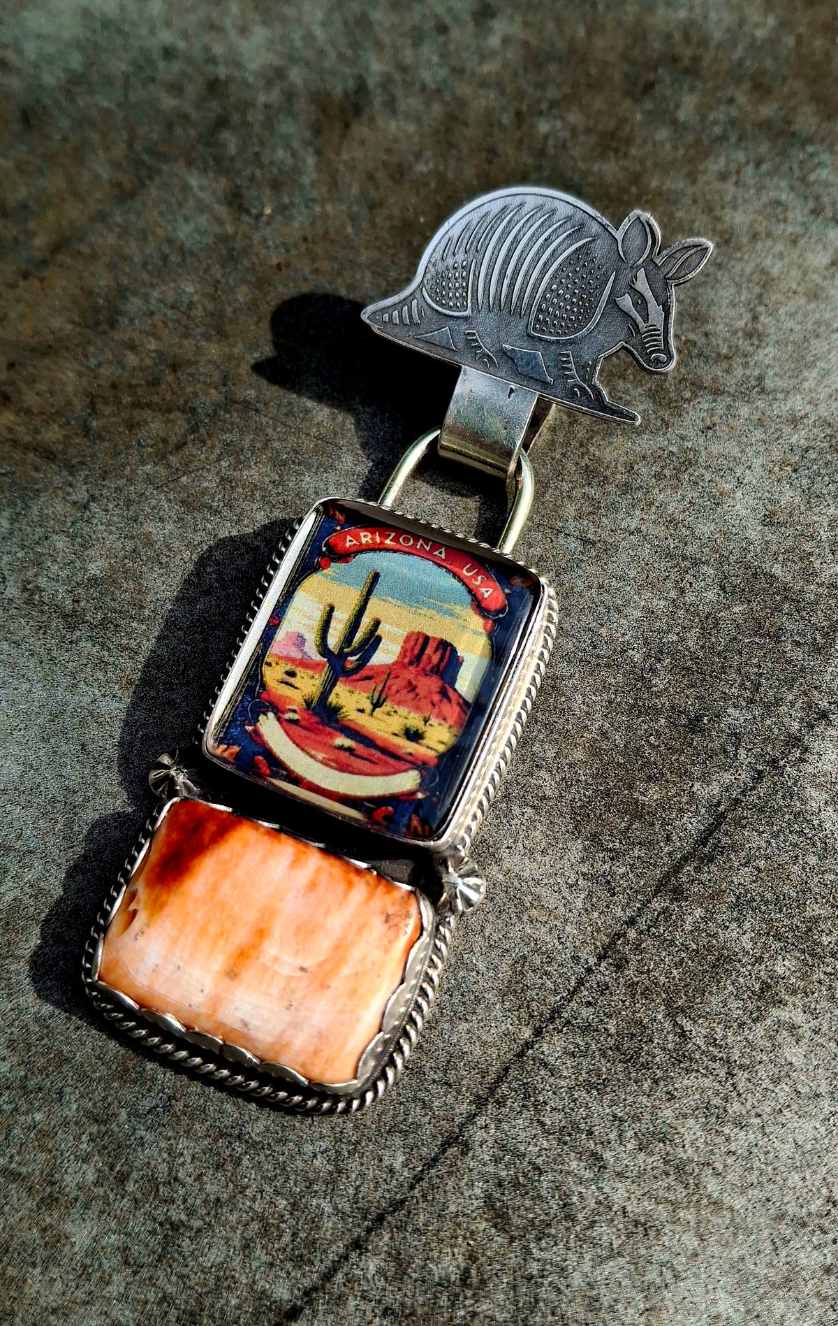 Spiny Pendant w/ Armadillo Bail