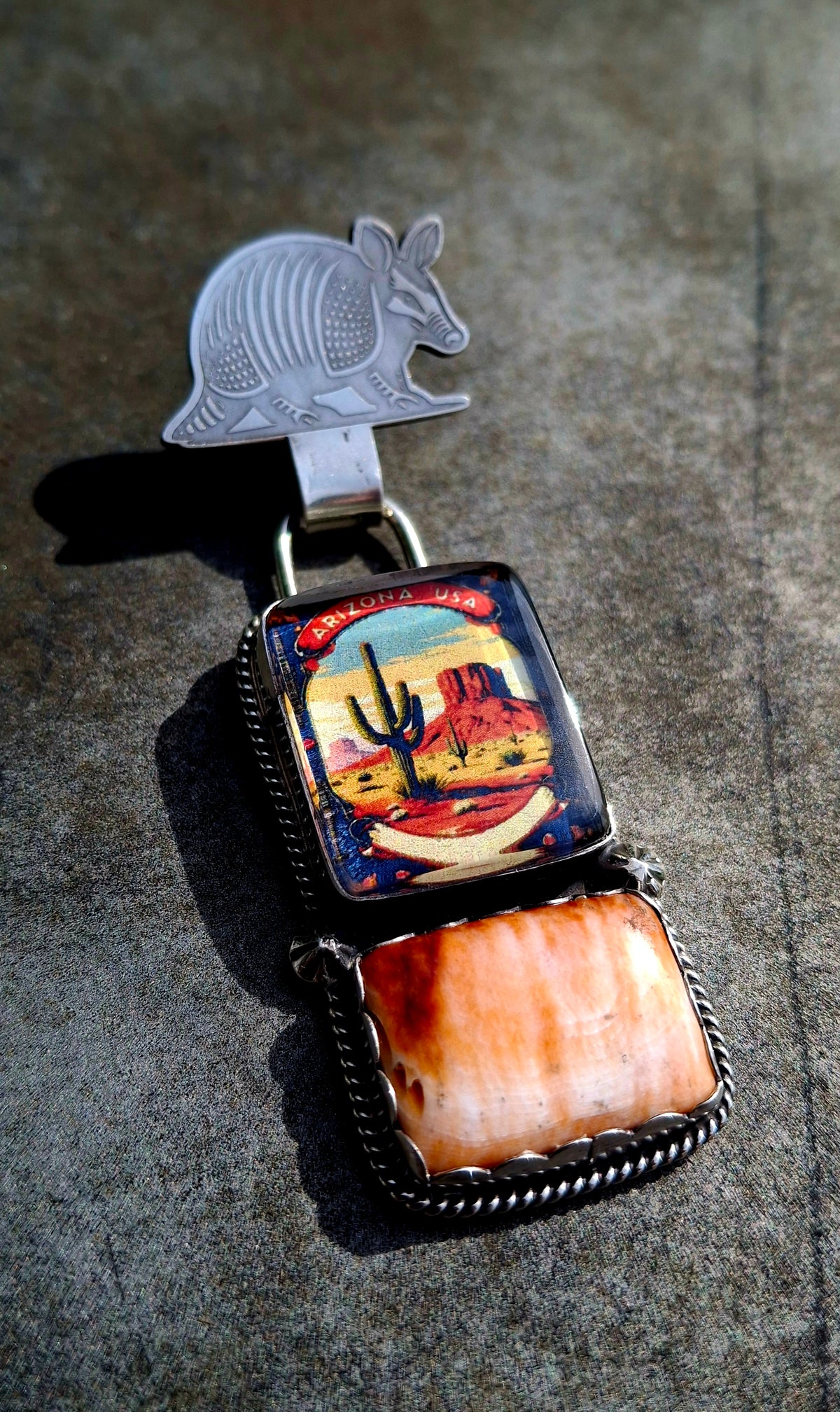 Spiny Pendant w/ Armadillo Bail
