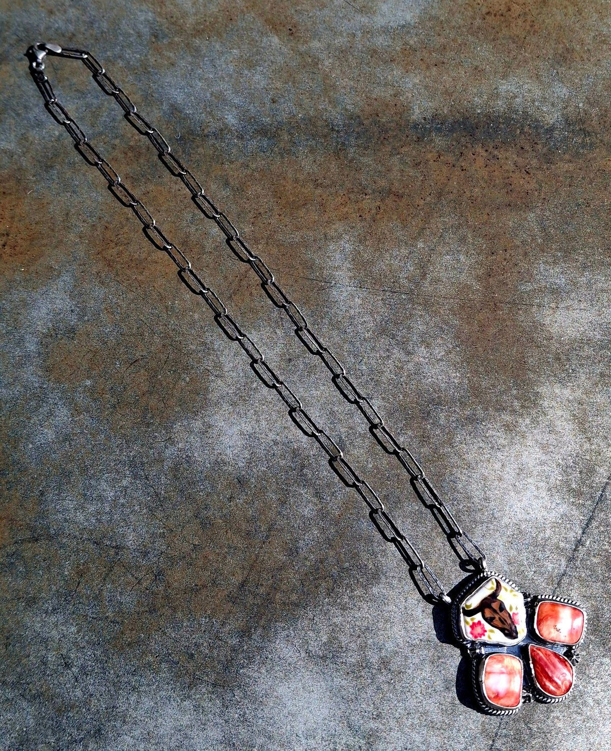 Spiny Hand Painted Necklace