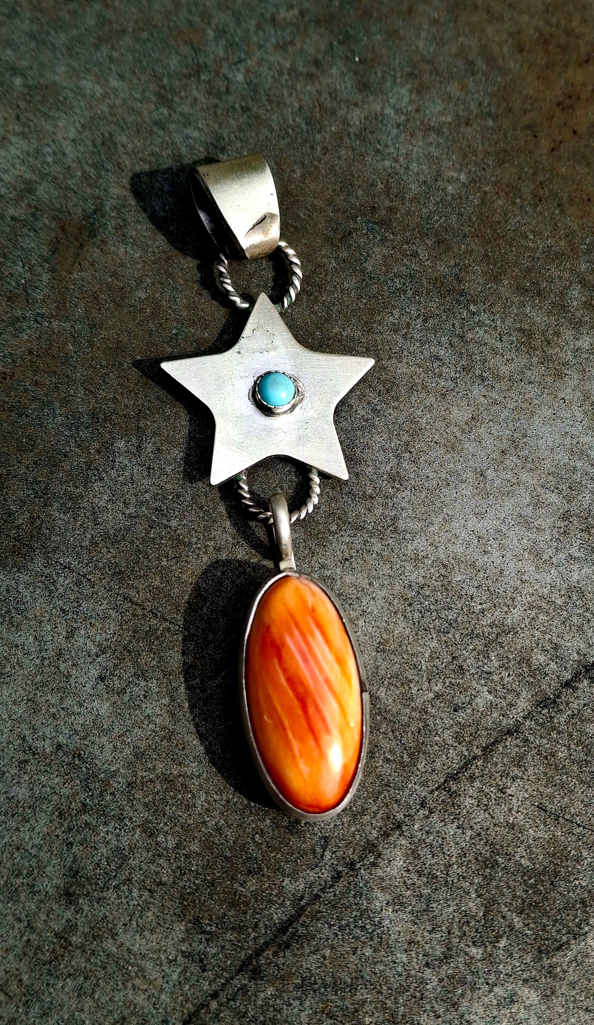 Spiny/Kingman Star Drop Pendant