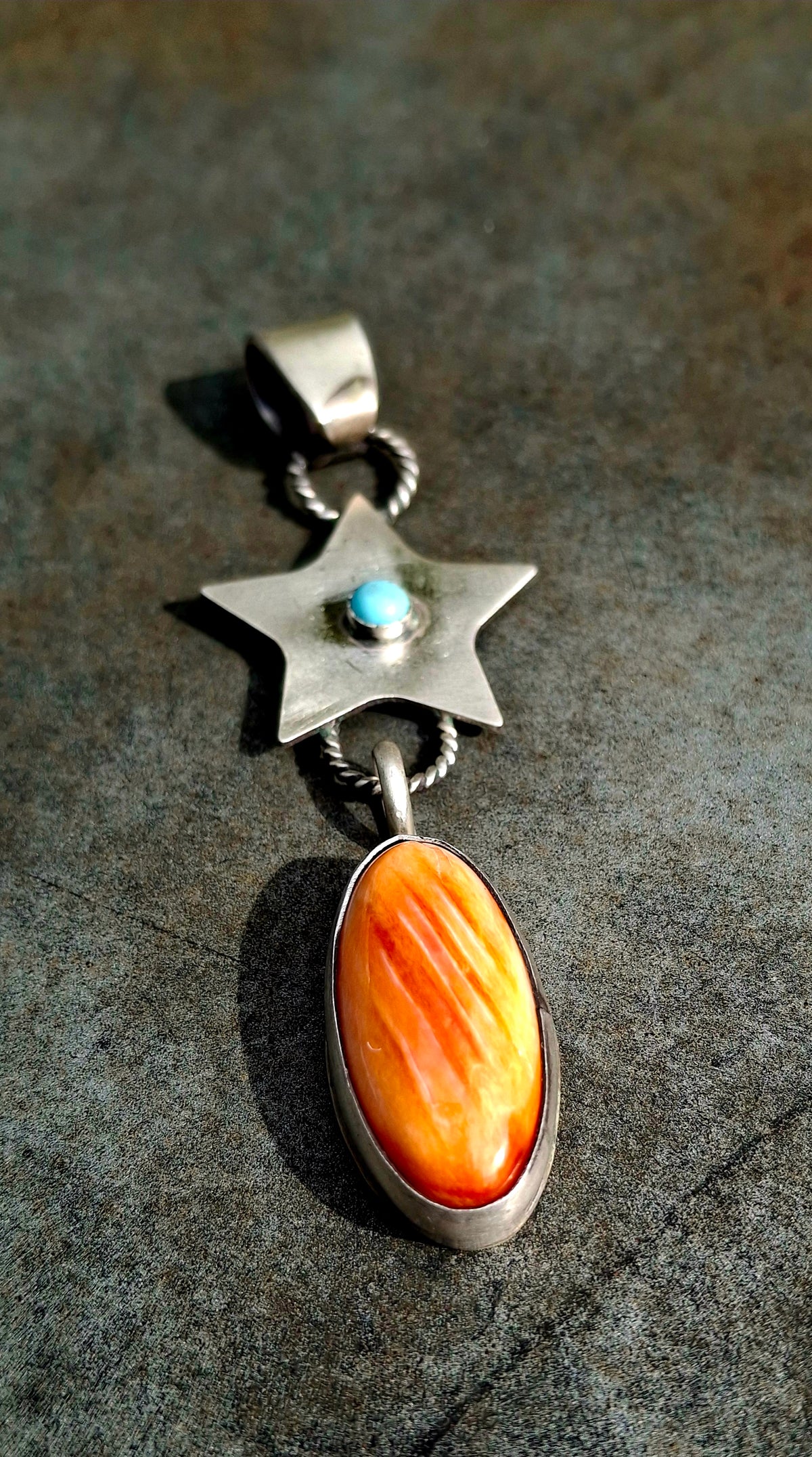 Spiny/Kingman Star Drop Pendant